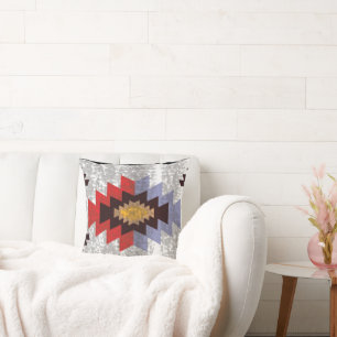 Coussin Tons chauds Sud-Ouest Motif