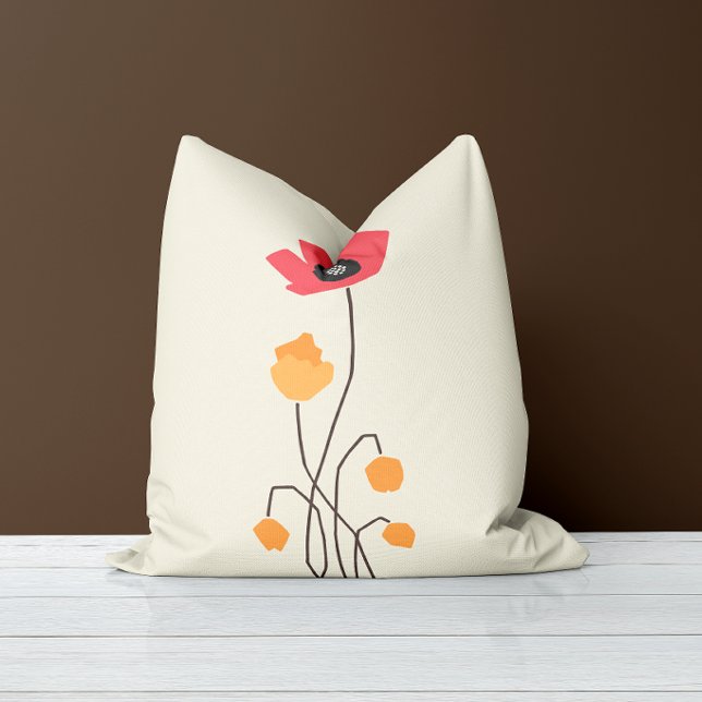 Coussin Tons de bonbons rétro Tige & Silence (Créateur téléchargé)