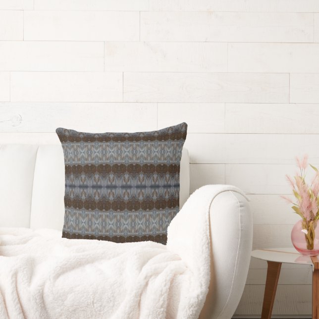 Coussin Tons De Terre Avec Des Brèches Et Des Gris Jettent (Canapé)
