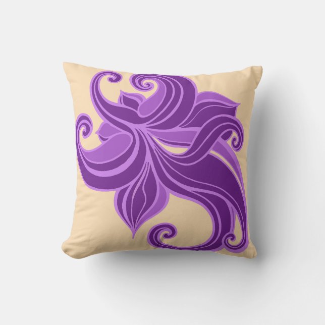 Coussin Tons Lilac réversible (Recto)