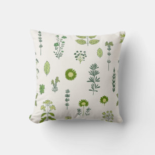 Coussin Tons verts tactile de la nature Jouer l'oreiller