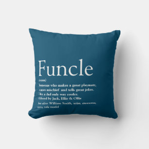 Coussin Tonton, définition moderne de l'oncle bleu amusant