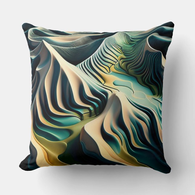 Coussin Topographic currents (Recto)