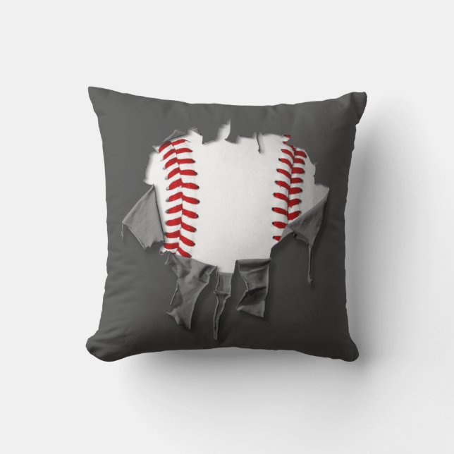 Coussin Torn Baseball (Recto)