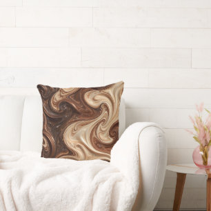 Coussin Torsion riche textural Cappuccino au Chocolat