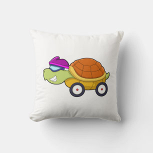 Coussin Tortue avec coquille comme voiture