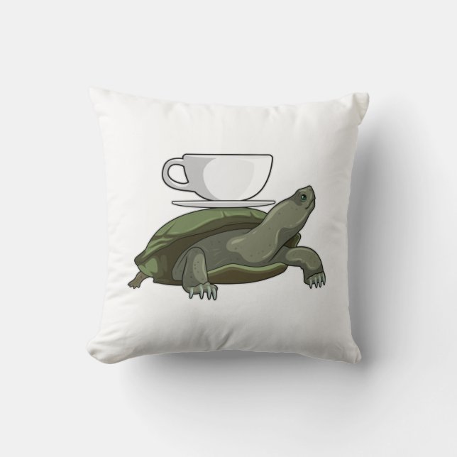 Coussin Tortue avec thé (Recto)