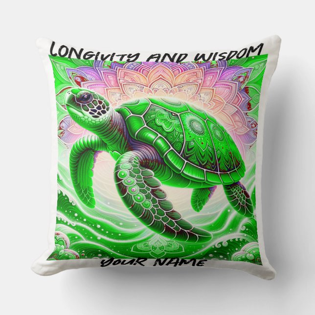 Coussin Tortue de mer (Recto)