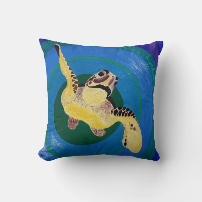 Coussin Tortue de mer (Recto)