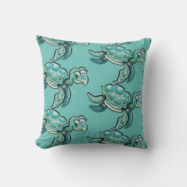 Coussin Tortue de mer (Recto)