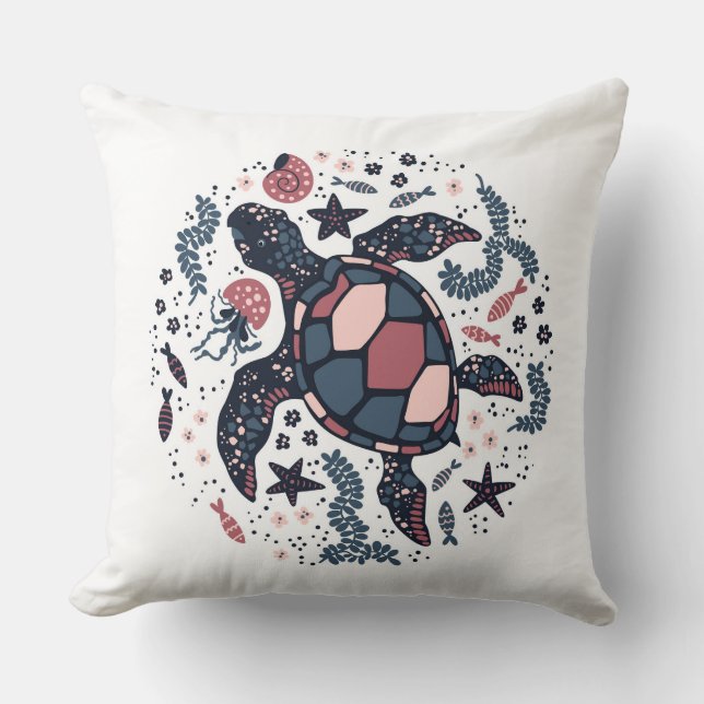 Coussin Tortue de mer (Recto)