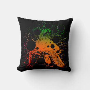Coussin Tortue de mer colorée