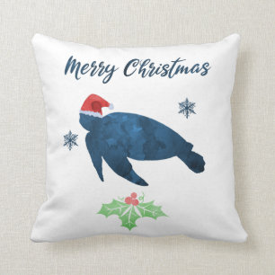 Coussin Tortue de mer de Noël