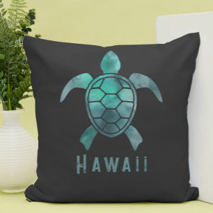 Coussin Tortue de mer hawaïenne personnalisable