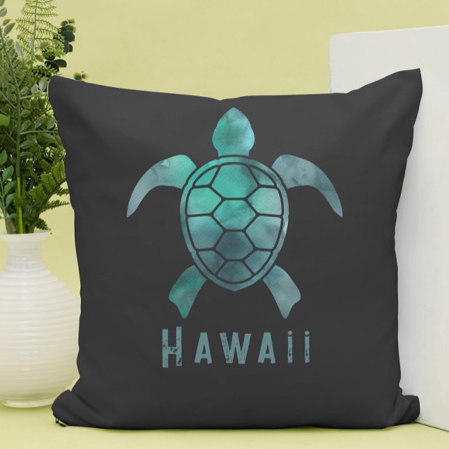 Coussin Tortue de mer hawaïenne personnalisable (Créateur téléchargé)