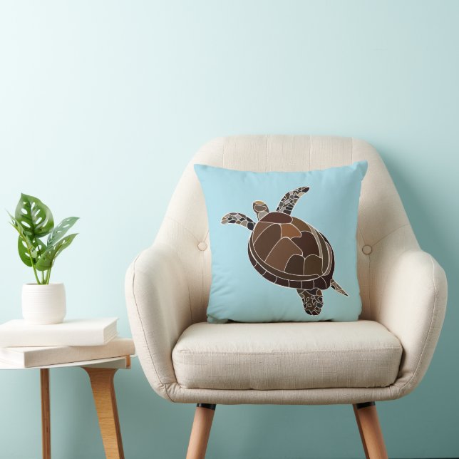Coussin Tortue de mer Tortue de mer Côtière (Chaise)