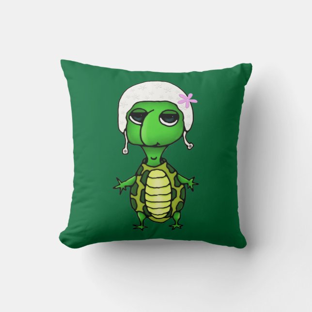 Coussin Tortue de natation (Recto)