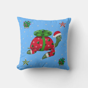 Coussin Tortue de Noël