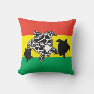 Coussin Tortue de Reggae d'Hawaii