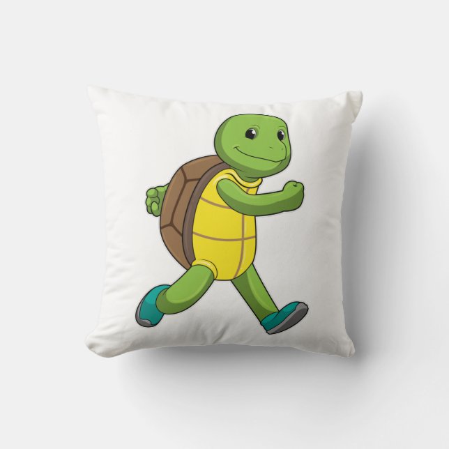 Coussin Tortue en course (Recto)