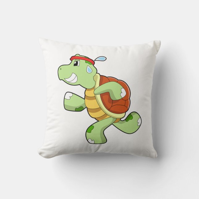 Coussin Tortue en tant que coureur (Recto)
