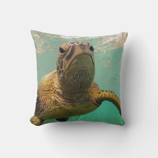 Coussin Tortue Hawaii (Recto)