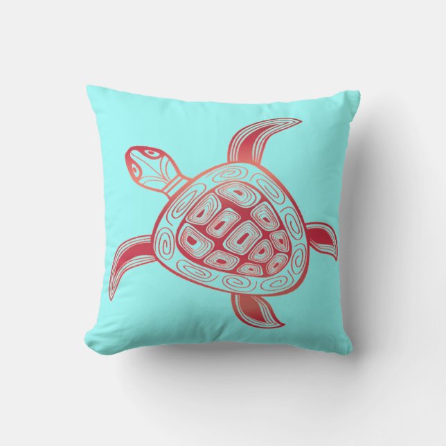 Coussin Tortue Hawaii Aloha (Recto)