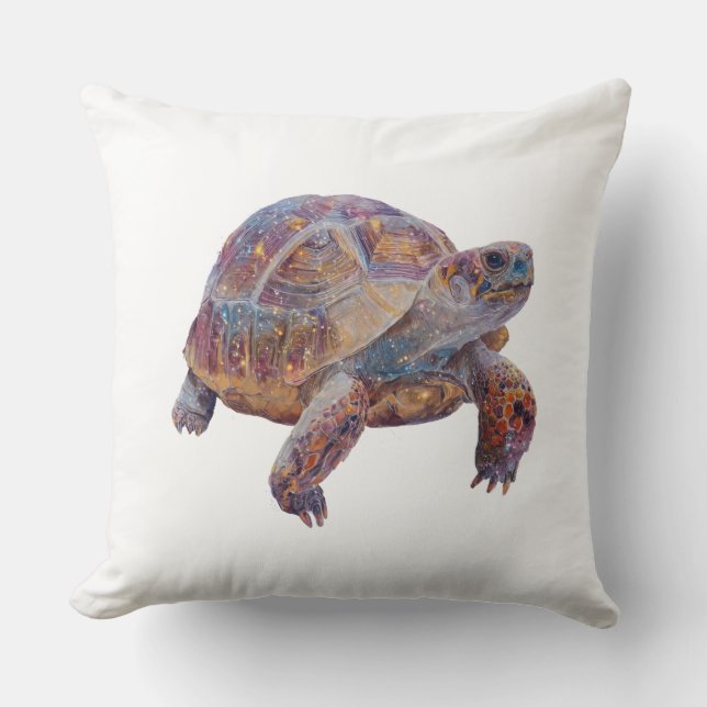 Coussin Tortue heureuse (Recto)