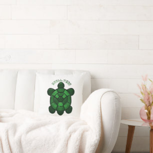 Coussin Tortue mignonne personnalisée et sur mesure