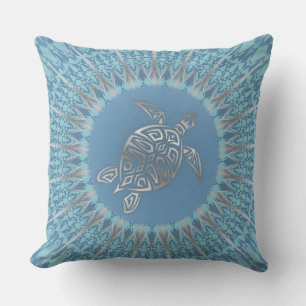 Coussin Tortue Thème Bohème Plage