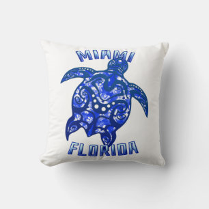 Coussin Tortue Tribale Miami Floride