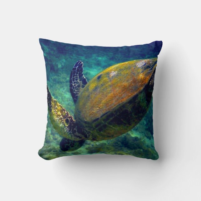 Coussin Tortues de mer vertes (Recto)