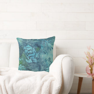 Coussin Tortues marines Batik