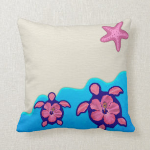 Coussin Tortues roses de Honu