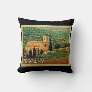 Coussin Toscane Italie Vintage voyage