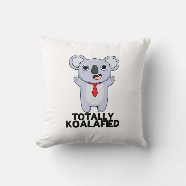 Coussin Totalement Koala-dièse Funny Koala Bear Pun (Recto)