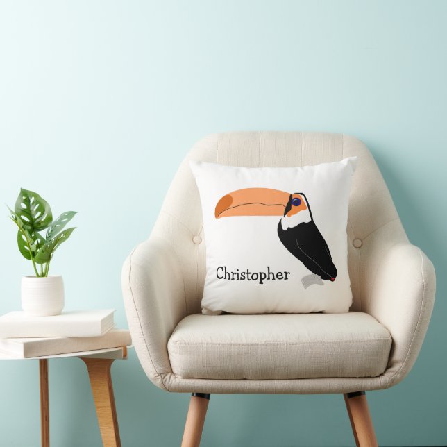 Coussin Toucan Design Personalised (Chaise)