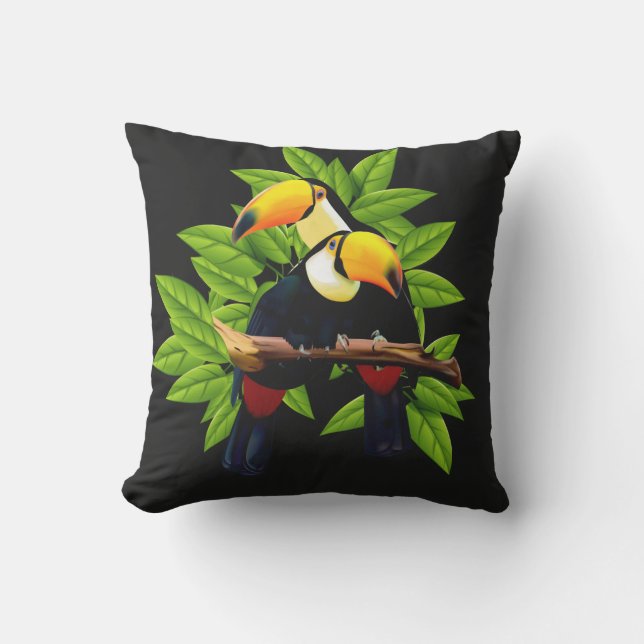 Coussin Toucan Duo (Recto)