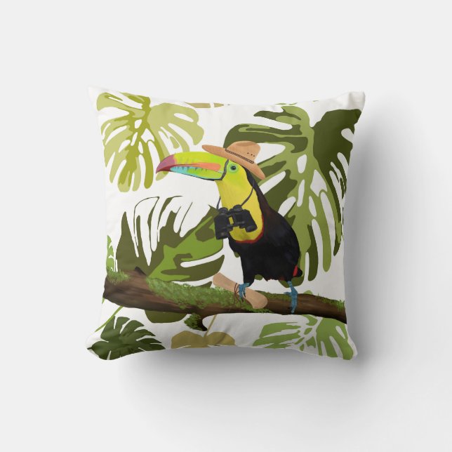 Coussin Toucan Jungle Explorer (Recto)