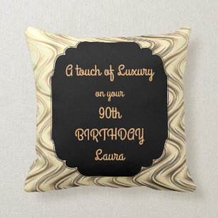 Coussin Touch of Luxury 90th Birthday design