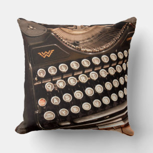 Coussin Touches de machine à écrire vintages Lancer l'orei