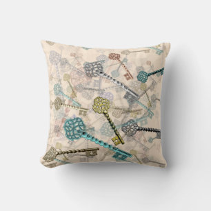 Coussin Touches de Motif Retro Steampunk