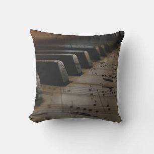 Coussin Touches de piano de musique antique