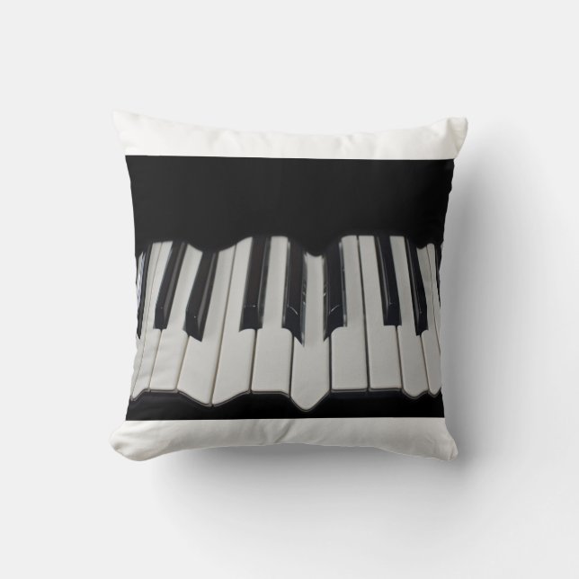 Coussin Touches de piano déformées (Recto)
