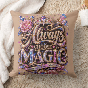 Coussin Toujours choisir le design Crystal Magic Sparkle