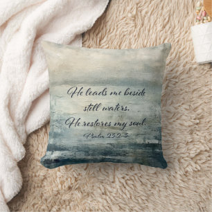 Coussin Toujours Eau Psaume Bible Verse Art chrétien