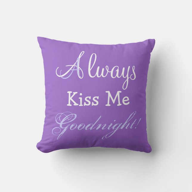 Coussin TOUJOURS KISS ME GOODNIGHT Lumbar Jeu d'oreiller (Recto)