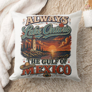 Coussin Toujours le lac Ontario et le golfe du Mexique