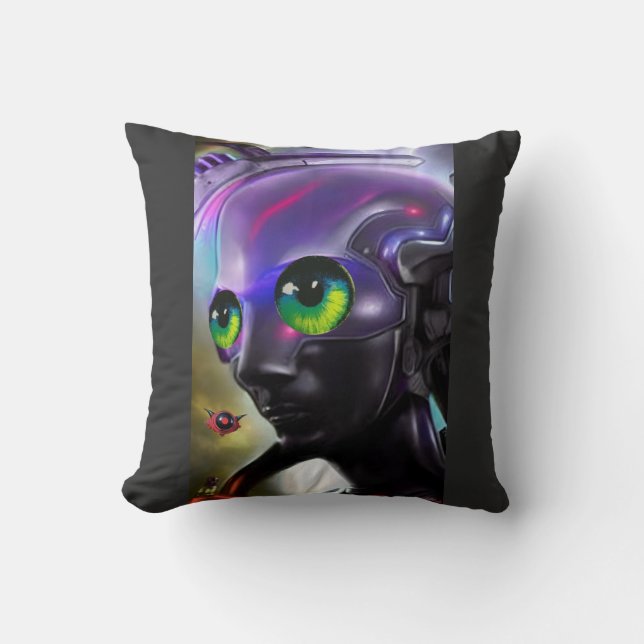 Coussin Toujours regarder - Ken Gage Art (Recto)