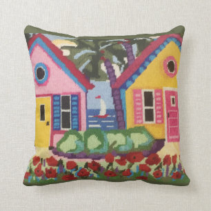 COUSSIN TOUJOURS TROPIQUES DE CHARME D'ÉTÉ COLORÉS